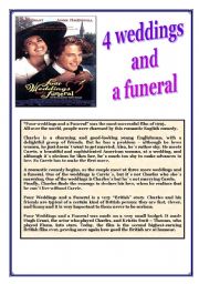 English Worksheet: Four weddings and a funeral