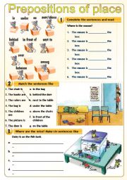 Prepositions of place