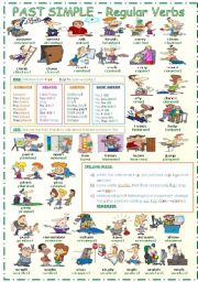 English Worksheet: Past Simple - Regular Verbs