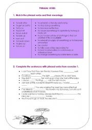 English Worksheet: Phrasal Verbs