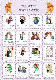 English Worksheet: PAST SIMPLE PRACTICE (REGULAR VERBS)