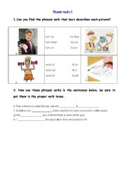 English Worksheet: Phrasal verbs 2