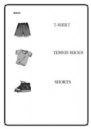 English Worksheet: MY UNIFORM