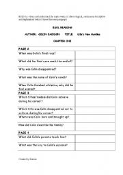 English worksheet: Reading - Colin Jackson