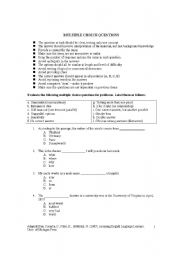 English Worksheet: grammar test