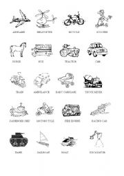 English Worksheet: Transportation