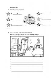 English Worksheet: Prepositions