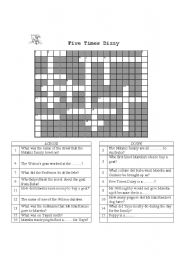 English worksheet: Five Times Dizzy