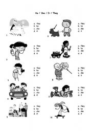 English Worksheet: Personal Pronouns
