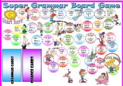 sssSUPERrrrrr GRAMMAR BOARD GAME!!! 5 pages (tasks, rules and everything) =)