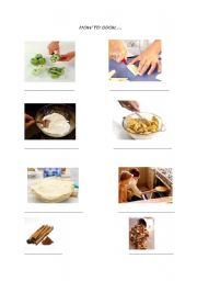 English worksheet: Pictures how to cook...