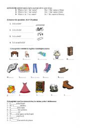 English worksheet: 4th grade exam