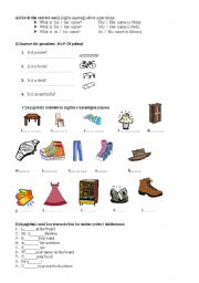 English Worksheet: 4th grade exam