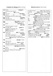 English Worksheet: past simple