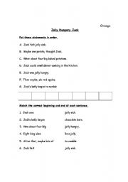 English worksheet: Jolly Hungry Jack  