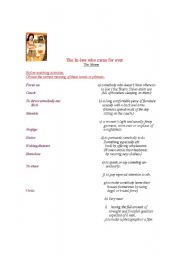 English worksheet: video session the nanny