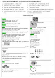 English Worksheet: Enchanted song 