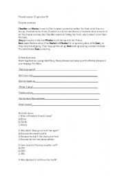 English Worksheet: friends season 10 episode 09 