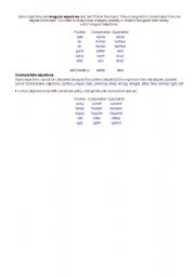 English Worksheet: comparative