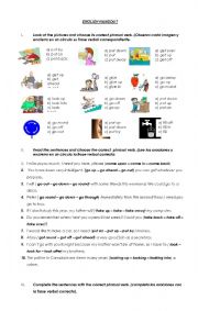 English Worksheet: Phrasal verbs