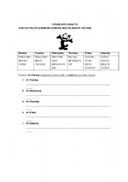 English Worksheet: future with going to