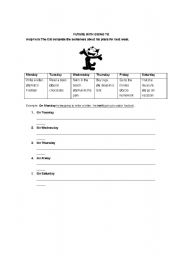 English worksheet: future with going to