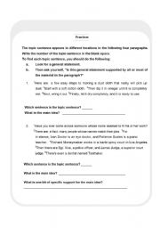 English Worksheet: Practice