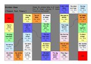 English Worksheet: Grammer game - Present Past and Future