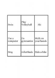 English Worksheet: Can Cant Activity
