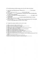 English worksheet: english test