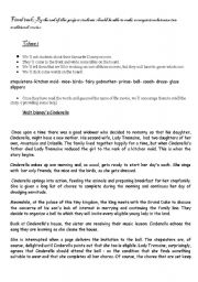 English Worksheet: Lesson plan on Cinderella and The Enchanted Anklet