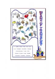 English Worksheet: Transport - Matching