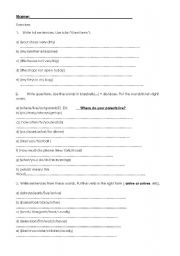 English Worksheet: Verb to be - Exercise