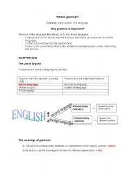 English worksheet: What is Grammar?
