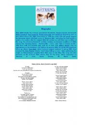 English Worksheet: abba song