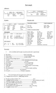 English Worksheet: Past Simple