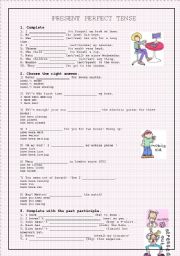 English Worksheet: PRESENT PERFECT