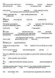 English Worksheet: Little Red Riding Hood cloze