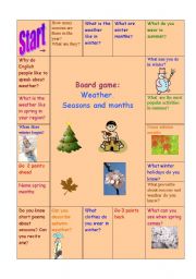 English Worksheet: Board game 