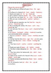 English worksheet: exercise 