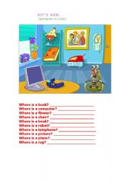 Boys room(prepositions)