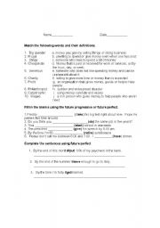 English worksheet: Summit 1 Quiz Money