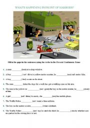English Worksheet: PRESENT CONTINOUS TENSE I HOPE U WILL LIKE IT