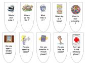 English worksheet: classroom questions