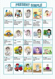 English Worksheet: PRESENT SIMPLE