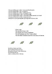 English Worksheet: poems