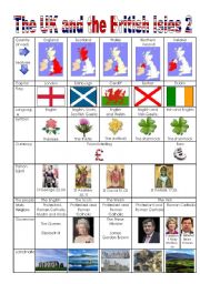 English Worksheet: The UK and the British Isles 2/2