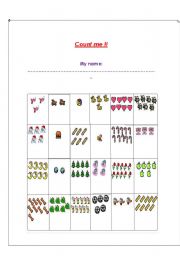 English worksheet: learning to write numbers 1-10