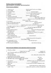 English Worksheet: Revision of Gerund and Infinitive