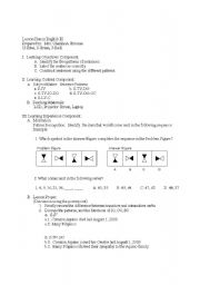 English Worksheet: Basic Sentence Patterns